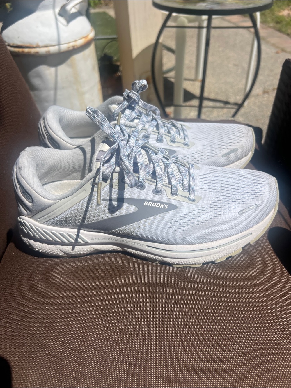 Brooks Women's Adrenaline GTS Running Shoes - Light Blue Gray